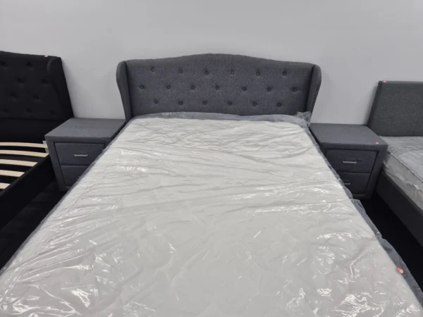 Grey Double Bed Set