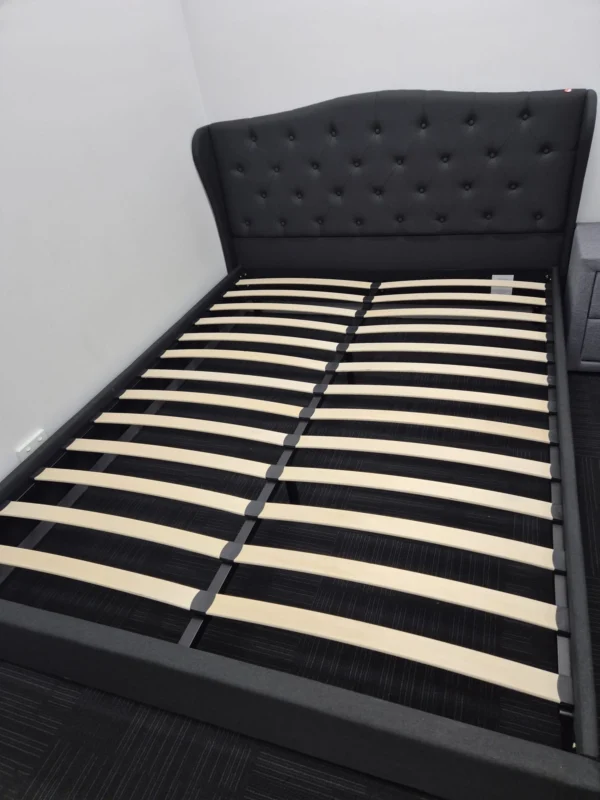 stylish grey Queen Bed