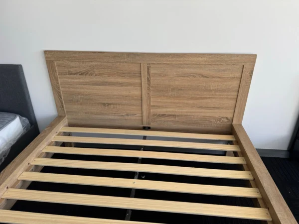 Queen wooden bed