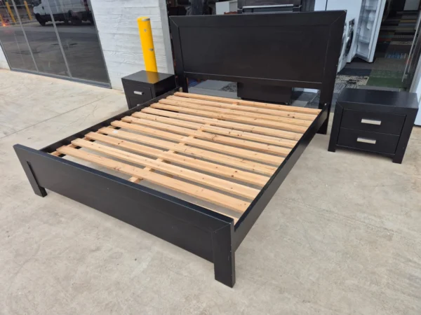 King Bed with Two Side Tables