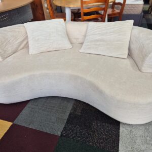 Luxurious Curved Cream Sofa