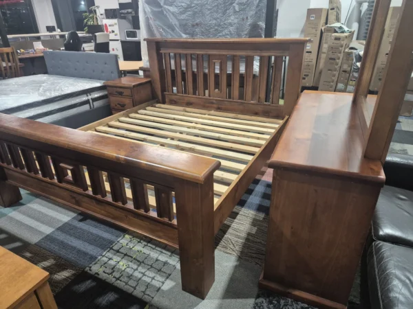 King Size Solid Wood Bed Set