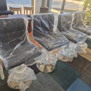 Brand New Set of 4 Bar Stools – Chocolate Colour