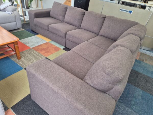 L Shaped Brown Sofa