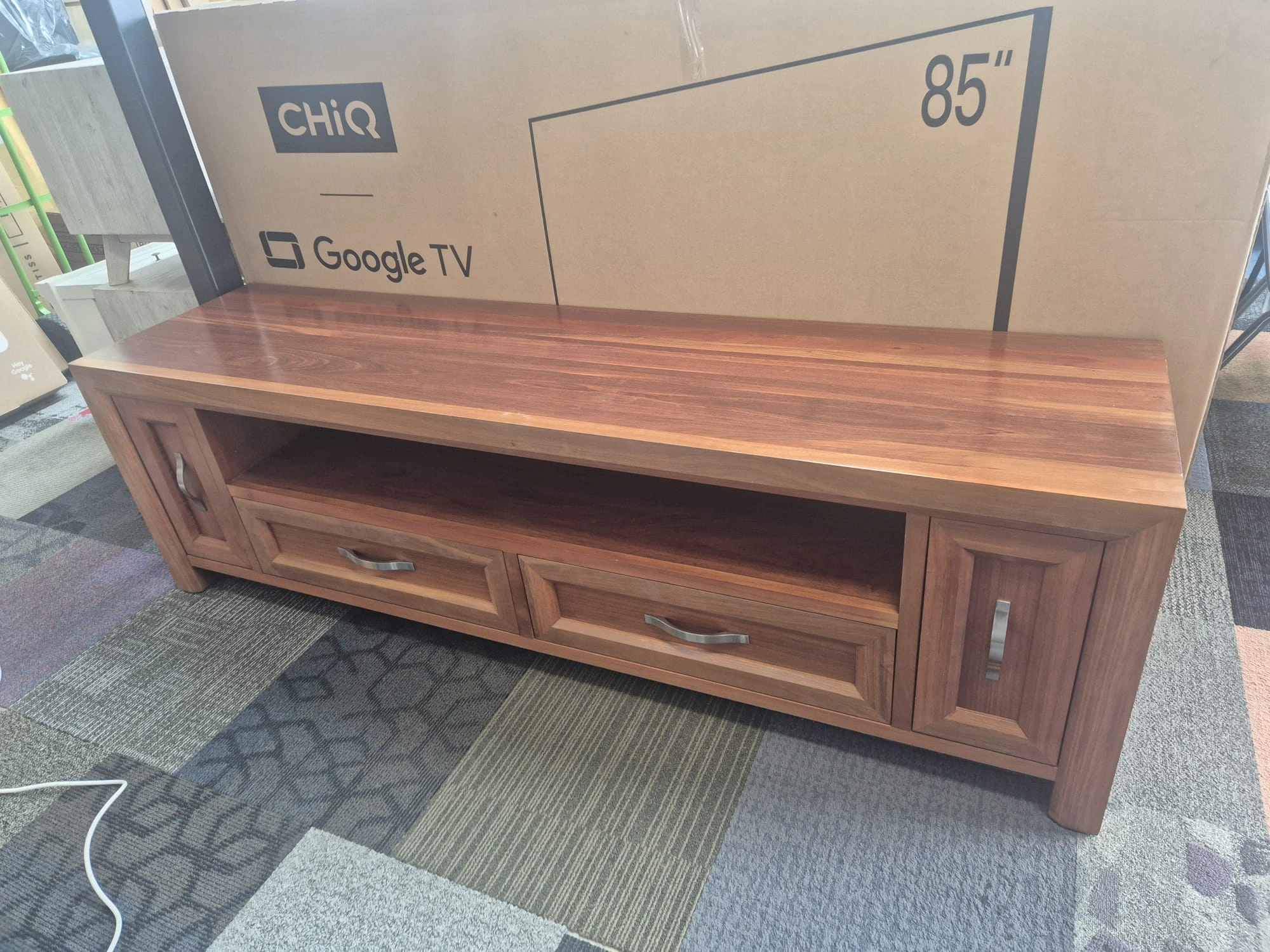 TV Unit Solid Wooden