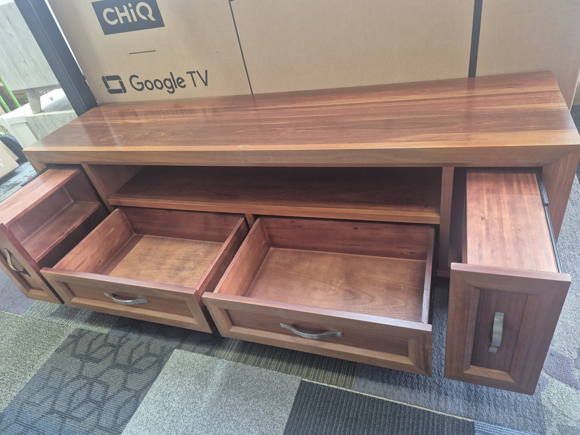 TV Unit Solid Wooden used like new