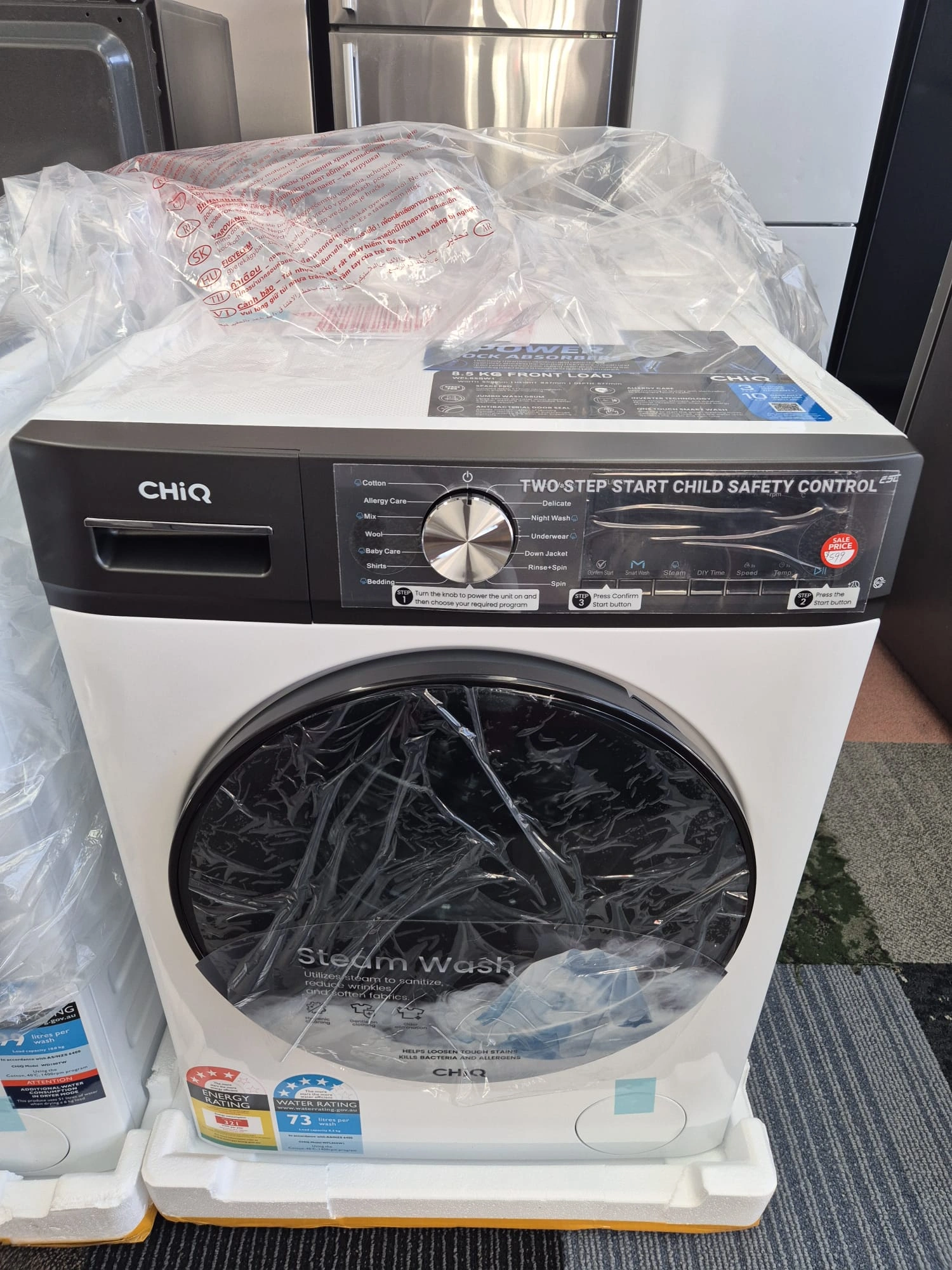 Brand New CHiQ 8.5kg Washing Machine - 3-Year Warranty