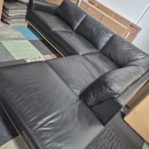 L Shape Leather Couch - Like New