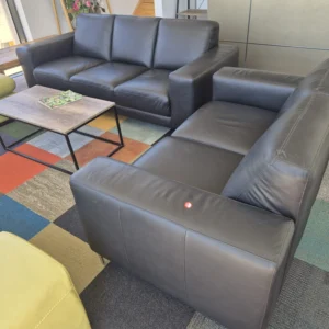 Leather Sofa 3+2 Seater - Used Like New Condition