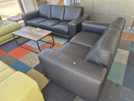 Leather Sofa 3+2 Seater - Used Like New Condition