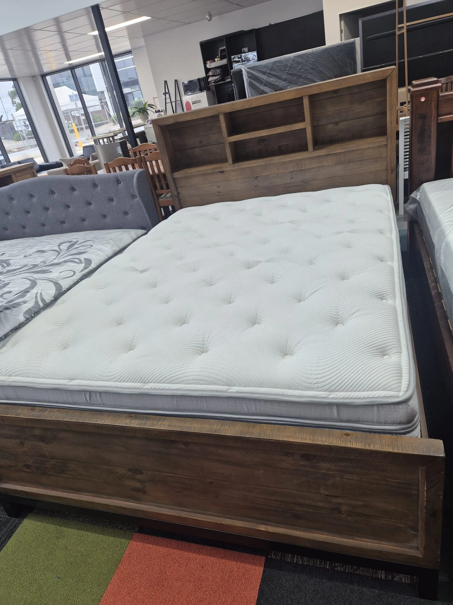 Queen Bed with Mattress - Used Like New Condition