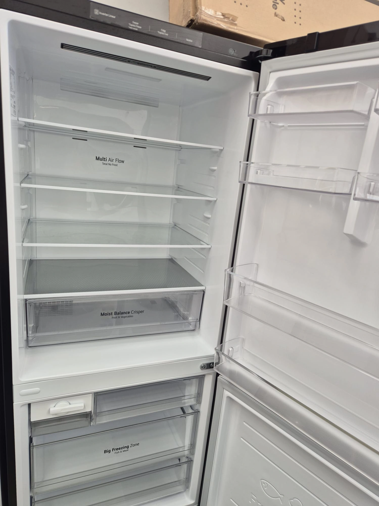 LG 420L Black Refrigerator - Like New