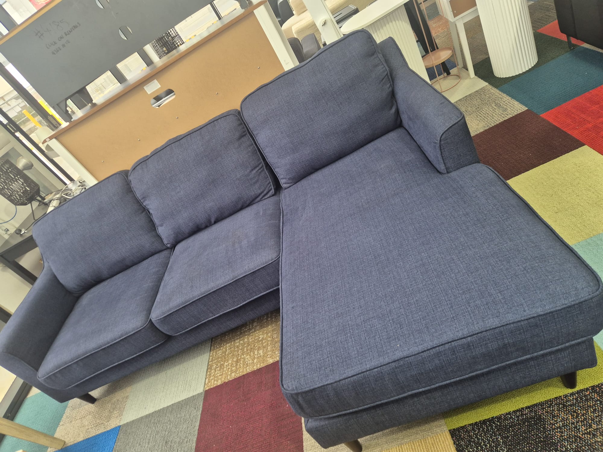 Grey L Shape Sofa Used Like New