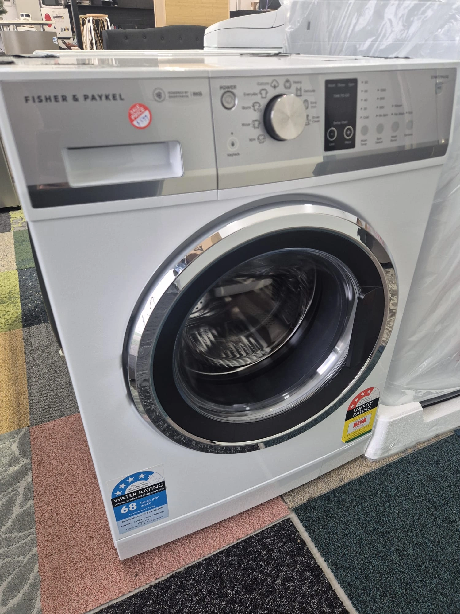 Fisher & Paykel 8kg Washing Machine Used Like New