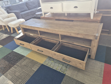 Solid Wooden TV Unit Used Like New