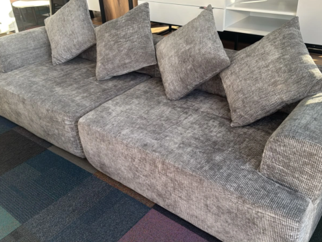 New Compression Fabric Couch Memory Foam Comfort 1 Year Warranty