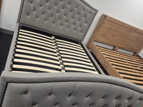 Grey Queen Bed Used Like New
