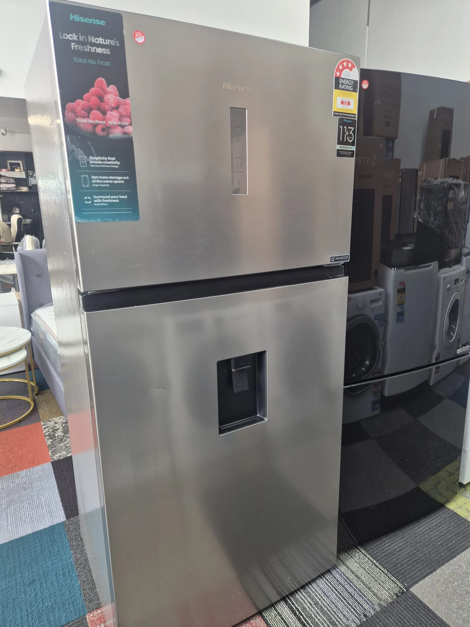 Hisense 496L Fridge Used Like New
