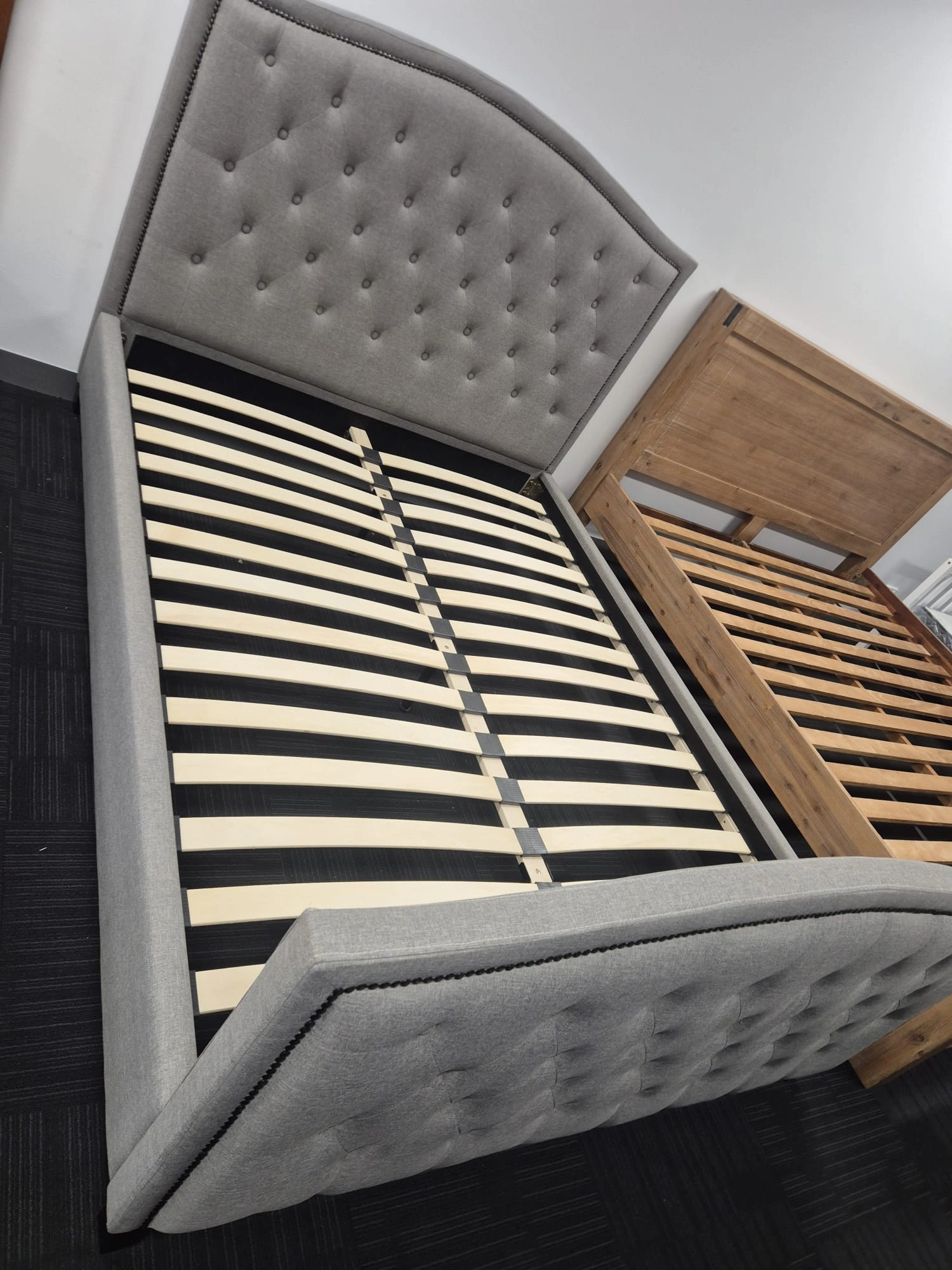 Grey Queen Bed Like New