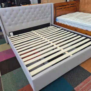 King Size Fabric Bed Like New